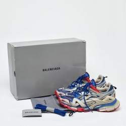 مملوكة مسبقًا Balenciaga Multicolor Faux Leather and Mesh Track 2 Sneakers Size 41