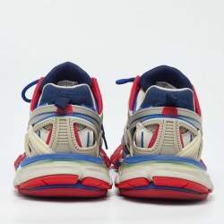 مملوكة مسبقًا Balenciaga Multicolor Faux Leather and Mesh Track 2 Sneakers Size 41