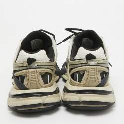Balenciaga Tricolor Mesh And Faux Leather Runner Low Top Sneakers Size 39
