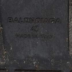 Pre Owned Balenciaga Multicolor Leather, Suede and Mesh Race Runner Sneakers Size 43