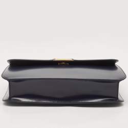 Bally Navy Blue Brushed Leather Deco' Briefcase
