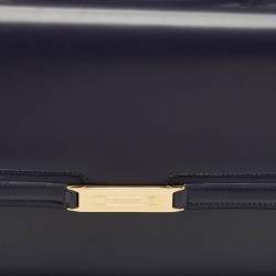 Bally Navy Blue Brushed Leather Deco' Briefcase