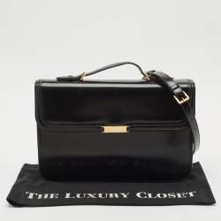 Bally Black Brushed Leather Deco' Briefcase