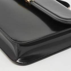 Bally Black Brushed Leather Deco' Briefcase