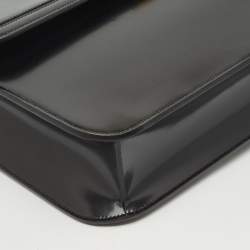 Bally Black Brushed Leather Deco' Briefcase