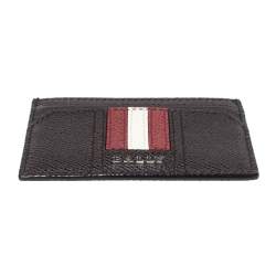 Bally Brown Grained Leather Card Holder