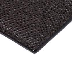 Bally Brown Grained Leather Card Holder