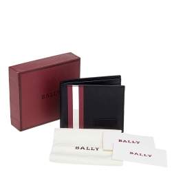 Bally Black Coated Canvas Brasai Bifold Wallet