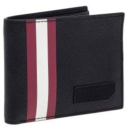 Bally Black Coated Canvas Brasai Bifold Wallet