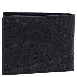 Bally Black Coated Canvas Brasai Bifold Wallet