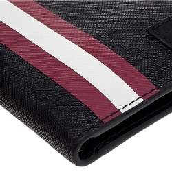 Bally Black Coated Canvas Brasai Bifold Wallet