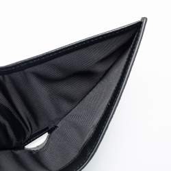 Bally Black Embossed Leather Bifold Wallet