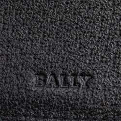 Bally Black Leather Zip Around Wallet