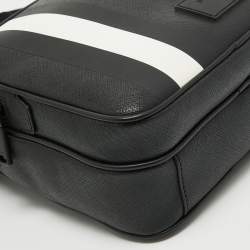 مملوكة مسبقًا Bally Black Leather Serbet Messenger Bag 