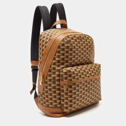 Bally Brown Printed Coated Canvas Bord Trecky Backpack