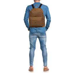 Bally Brown Printed Coated Canvas Bord Trecky Backpack