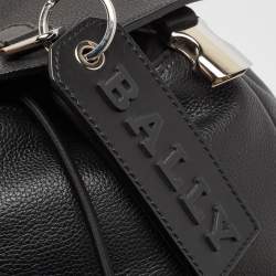 Bally Black Leather Small Crew Backpack