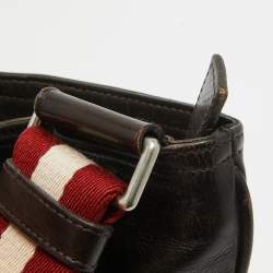 Bally Choco Brown Leather Messenger Bag