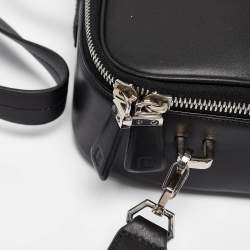 Bally Black Leather Front Pocket Briefcase Bag