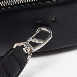 Bally Black Leather Front Pocket Briefcase Bag