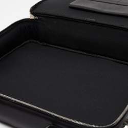 Bally Black Leather Front Pocket Briefcase Bag