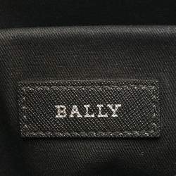 Bally Black Leather Zip Briefcase Bag