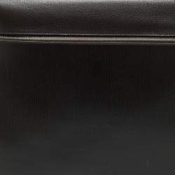 Pre Owned Bally Cacao Leather Travel Garment Bag