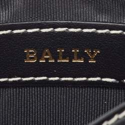 Pre Owned Bally Black Leather Gusset Card Case