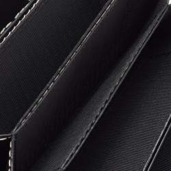 Pre Owned Bally Black Leather Gusset Card Case