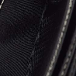 Pre Owned Bally Black Leather Gusset Card Case