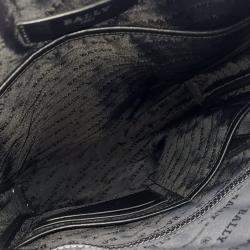 Pre Owned Bally Black Red White Leather Bally Crossbody Bag