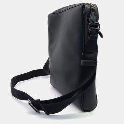 Pre Owned Bally Black Red White Leather Bally Crossbody Bag