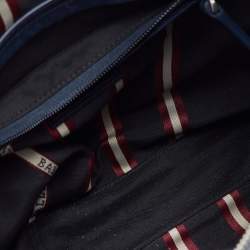 مملوكة مسبقًا Bally Navy Blue Leather Flap Messenger Bag
