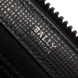 Bally Black Leather Bex Wristlet Clutch