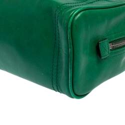 Bally Green Leather Takimo Toiletry Pouch