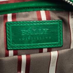 Bally Green Leather Takimo Toiletry Pouch