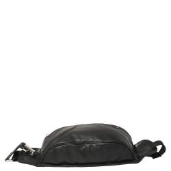 Pre Owned Bally Black Leather Pocket Belt Bag