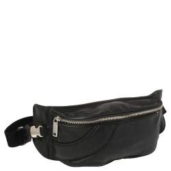 Pre Owned Bally Black Leather Pocket Belt Bag