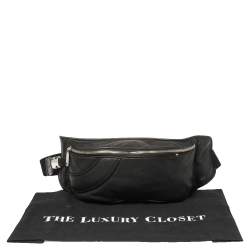 Pre Owned Bally Black Leather Pocket Belt Bag