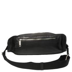 Pre Owned Bally Black Leather Pocket Belt Bag