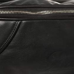 Pre Owned Bally Black Leather Pocket Belt Bag