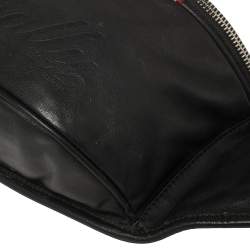 Pre Owned Bally Black Leather Pocket Belt Bag