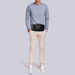 Pre Owned Bally Black Leather Pocket Belt Bag