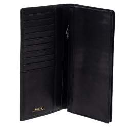 Bally Black Leather Long Wallet