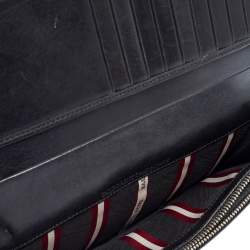 Bally Black Leather Long Wallet