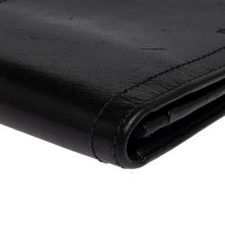 Bally Black Leather Long Wallet