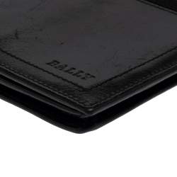 Bally Black Leather Long Wallet