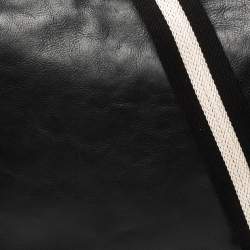 Bally Black Leather Crossbody Messenger Bag