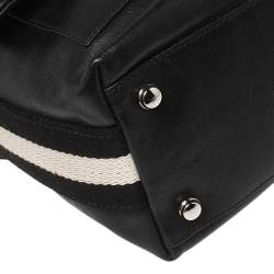 Bally Black Leather Crossbody Messenger Bag