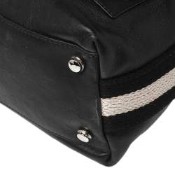 Bally Black Leather Crossbody Messenger Bag